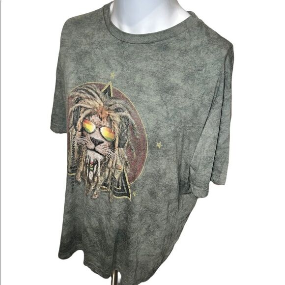 The Rasta Lion DJ Shirt XL - Picture 2 of 5